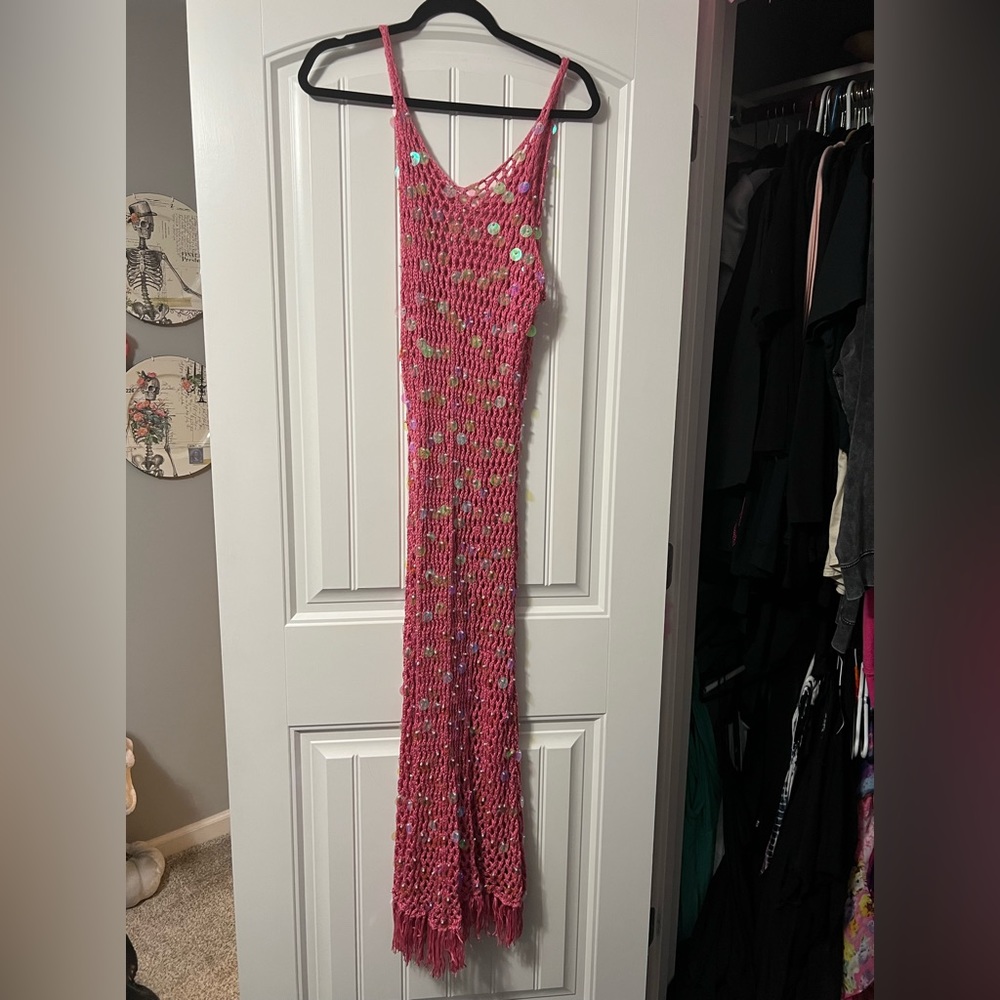 Pink Swim Cover Up 2X